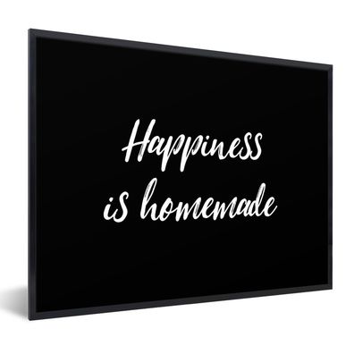 Poster Bilder - 40x30 cm Zitate - Sprichwörter - Das Glück ist hausgemacht - Glück