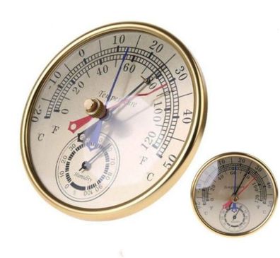 Min Max Thermometer Hygrometer Analog Temperatur Luftfeuchtigkeit Raumklima O