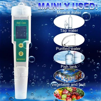 2 In 1 Digital Orp/ Temp Meter Tester Wasser Monitor Qualitaet Tester Ni