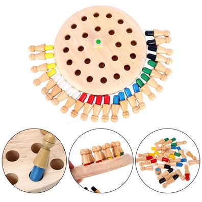 Holz Memory Match Stick Schachspiel Kinder Kinder Puzzle Paedagogisches Spielzeug