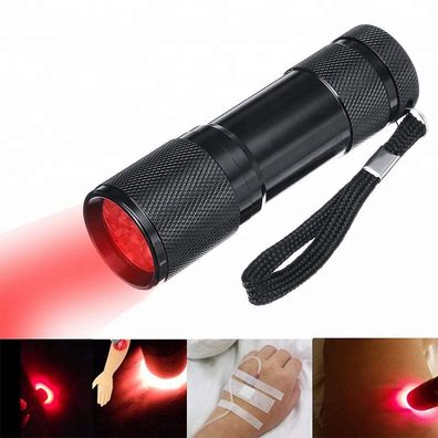 9Led 670Nm Rotlicht Taschenlampe Gegen Verschlechterung Der Sehkraft Rot Torch