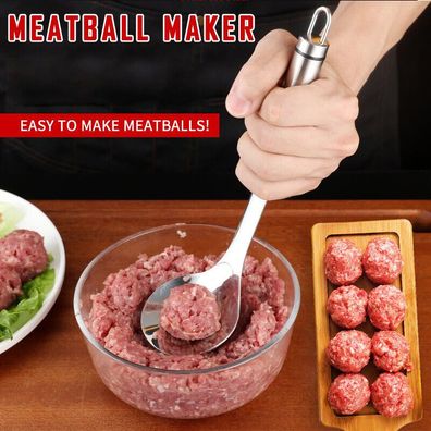 Edelstahl Meatball Maker Bequem Gefullte Fleischbaellchen Non Stick Fleischloeffel