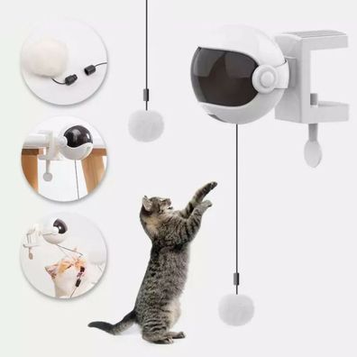 Elektrisches Katzenspielzeug Haustier Hebekugel Interaktives Teaser Spielzeug