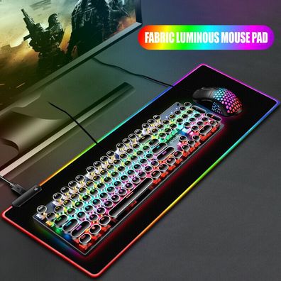 Rgb Gaming Mousepad Usb Led Gaming Maus Pad Laptop Verdickung Pc Bunte 800 * 300Mm