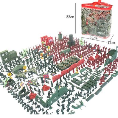 330 Stuck Kunststoff Soldaten Armee Kampf Spielzeug Mit Verschiedene Zubehoer