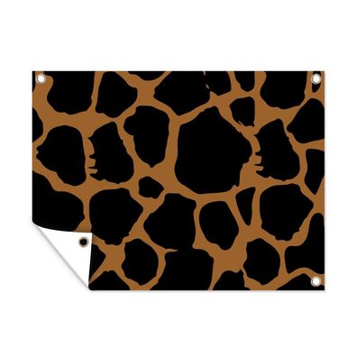 Outdoor-Poster Gartenposter 80x60 cm Leopardenmuster - Tiere - Design (Gr. 80x60 cm)