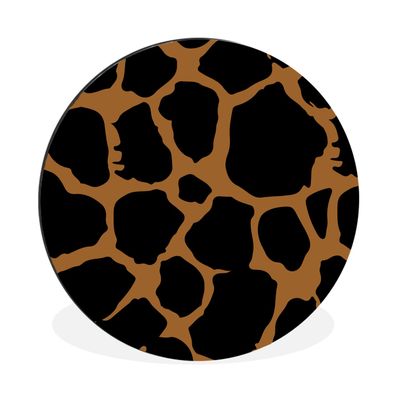 Wandbild Runde Bilder 60x60 cm Leopardenmuster - Tiere - Design (Gr. 60x60 cm)