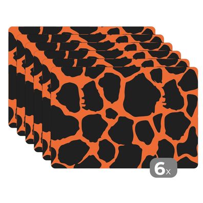 Placemats Tischset 6-teilig 45x30 cm Leopardenmuster - Tiere - Design