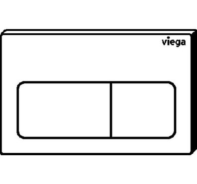 Viega WC Betät.-Pl. Visign for Life 5 8601.1 aus Kunststoff in verchromt