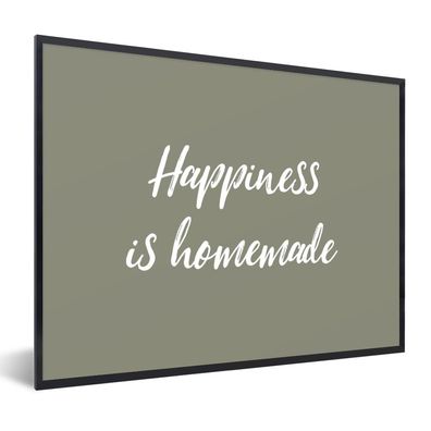 Poster Bilder - 40x30 cm Zitate - Das Glück ist hausgemacht - Sprichwörter - Glück