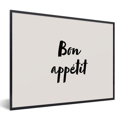 Poster Bilder - 40x30 cm Guten Appetit - Zitate - Guten Appetit - Sprichwörter