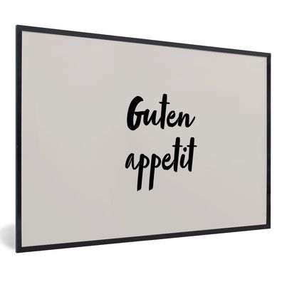 Poster Bilder - 30x20 cm Zitate - Sprichwörter - Guten Appetit (Gr. 30x20 cm)
