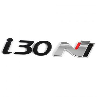 Original Hyundai i30N Schriftzug Aufkleber Emblem Logo schwarz/ rot 86320S0750