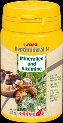 Sera reptil reptimineral H - Mineralien & Vitamine Ergänzungsfutter 100ml