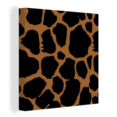 Leinwandbilder - Wanddeko 20x20 cm Leopardenmuster - Tiere - Design (Gr. 20x20 cm)