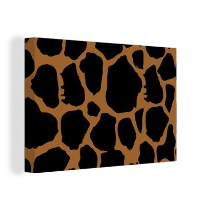 Leinwandbilder - Wanddeko 90x60 cm Leopardenmuster - Tiere - Design (Gr. 90x60 cm)