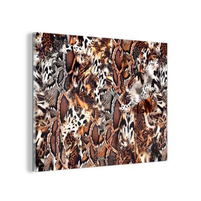 Glasbild Glasfoto Wandbild 80x60 cm Tierdruck - Tiger - Tiere (Gr. 80x60 cm)