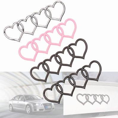 Modifikation Herzförmig Abzeichen Zeichen Emblem Insignien Aufkleber für Audi