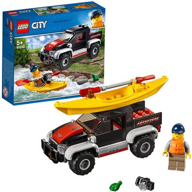 LEGO City 60240 Kajak-Abenteuer Kajakfahrer-Minifigur Froschfigur 84 Teile