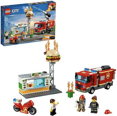 LEGO City 60214 Feuerwehreinsatz im Burger-Restaurant 3 Minifiguren 327 Teile