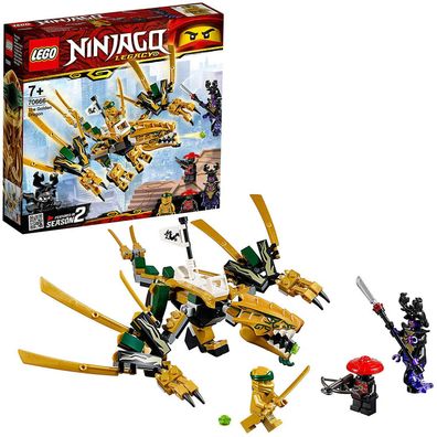 LEGO Ninjago 70666 - Goldener Drache mit 3 Minifiguren Ninja Lloyd Overlord