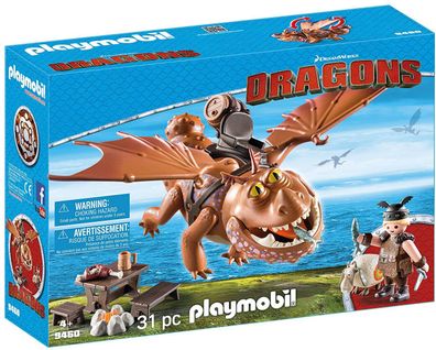 Playmobil Dragons 9460 - Fischbein und Fleischklops Drachen 1 Figur 31 Teile