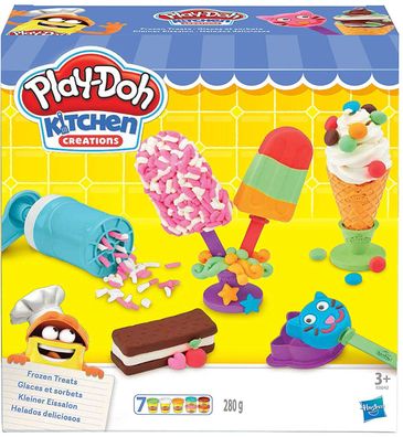 Hasbro E0042EU4 Play-Doh Kleiner Eissalon Knete kreatives Spielen Zubehör