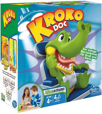 Hasbro Gaming B0408100 Kroko Doc Kinderspiel Familienspiel Gesellschaftsspiel