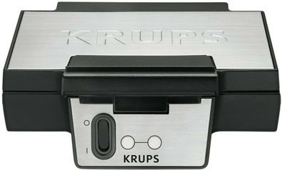 Krups FDK 251 Waffeleisen für Belgische Waffeln 850 Watt schwarz edelstahl