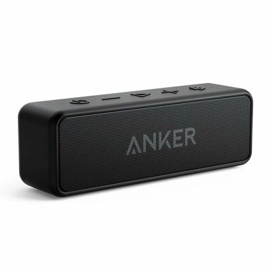 Anker SoundCore 2 Bluetooth Lautsprecher Mikrofon IPX7 iPhone Android schwarz