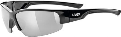 Uvex Sportstyle 215 Sportsonnenbrille Radsportbrillen Verspiegelung schwarz