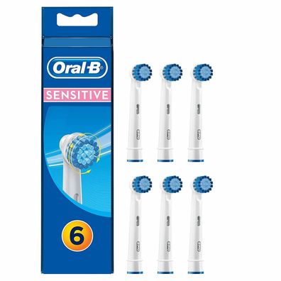 Oral-B Sensitive Aufsteckbürsten weiche Borsten sanfte Reinigung 6er Pack