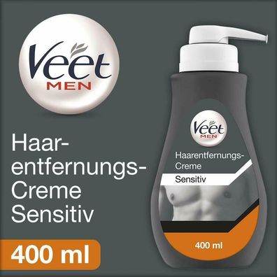 Veet Men Haarentfernungscreme Sensitive Enthaarungsmittel Herren Männer 400 ml