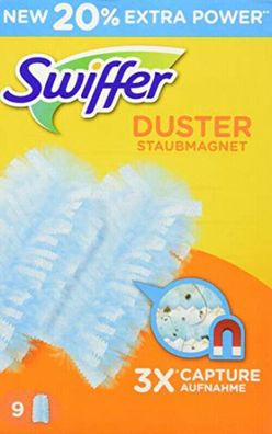 Swiffer Duster Staubmagnet Tücher für Allergiker geeignet 2 x 9 Stück 2er Pack