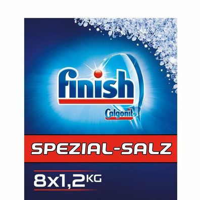 Finish Spezial-Salz kraftvoller Kalkschutz Spülmaschinensalz 8 x 1.2 kg 8er Pack