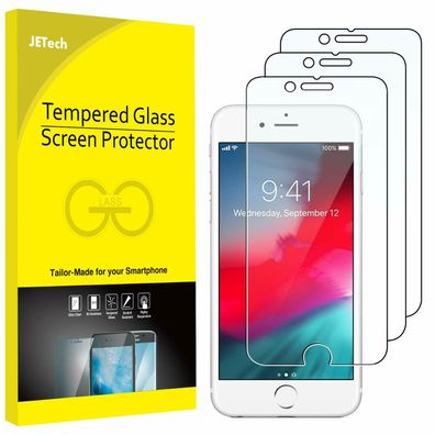 JETech Schutzfolie für iPhone 8 7 6s 6 9H Displayschutzfolie Zubehör 3er Pack