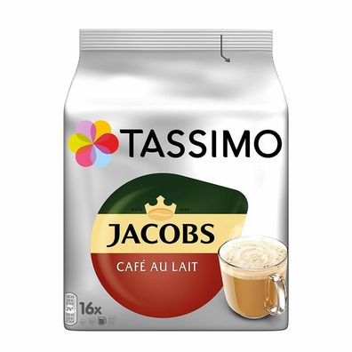 Tassimo Jacobs Café au Lait Kaffeespezialität 80 Kapseln 5 x 184 g 5er Pack