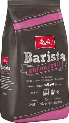 Melitta Barista Crema Forte Bohne Kaffeebohnen für Vollautomaten 1 kg 1er Pack