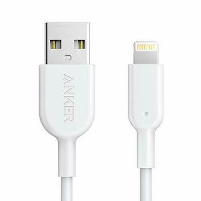Anker Powerline II Ladekabel Lightning auf USB Kabel MFi 0,9 m iPhone iPad Weiß