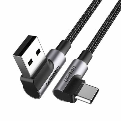 UGREEN USB C auf USB A Ladekabel 90 Grad Winkelstecker Android Huawei 1 m