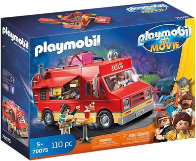 Playmobil THE MOVIE 70075 Dels Food Truck mit Anhängerkupplung viel Zubehör