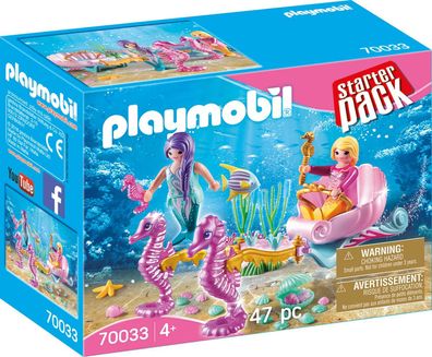 Playmobil 70033 Starter Pack Seepferdchenkutsche 2 Figuren Meerjungfrau 47 Teile