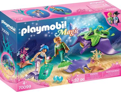 Playmobil Magic 70099 Perlensammler mit Rochen 2 Figuren Meerjungfrau 32 Teile