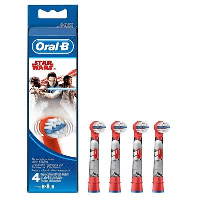 Oral-B Kids Star Wars Aufsteckbürsten elektrische Kinderzahnbürste 4er Pack