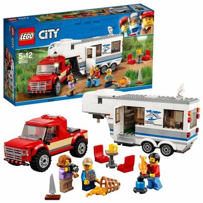 LEGO City 60182 Starke Fahrzeuge Pickup und Wohnwagen Konstruktionsspielzeug
