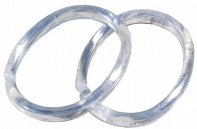 Sealskin Duschvorhangringe transparent Oval 4,5 x 6 cm Kunststoff 12er Pack