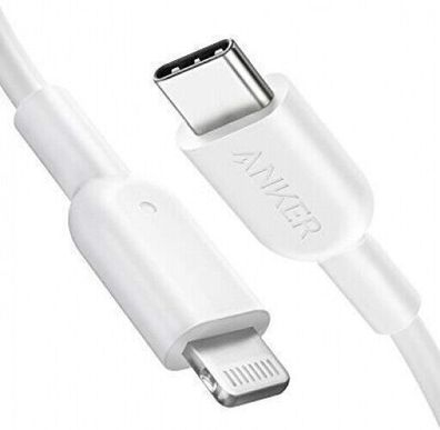 Anker Powerline II USB-C auf Lightning-Kabel 180 cm MFi-Zertifiziert iPhone Weiß
