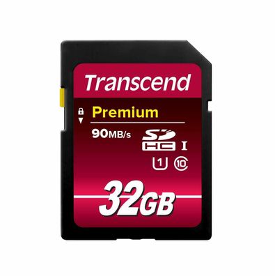 Transcend TS32DU1 Premium 32GB SDHC-Speicherkarte Klasse 10 UHS-I High Speed