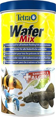 Tetra Wafer Mix Premium Hauptfutter Spirulina-Algen Bodenfische Krebse 1 Liter