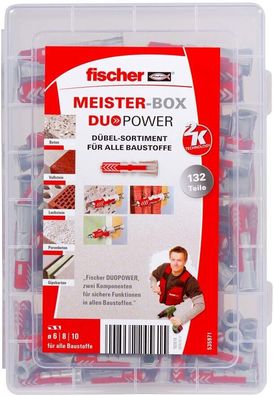 Fischer Meister-box Duopower Universaldübel Dübelbox Dübelkiste 132 Dübel